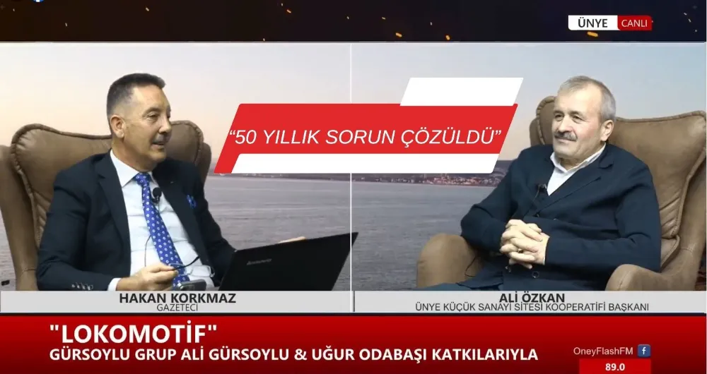 BAŞKAN ÖZKAN “ÖNÜMÜZDEKİ 50 YILLIK SORUN ÇÖZÜLDÜ”