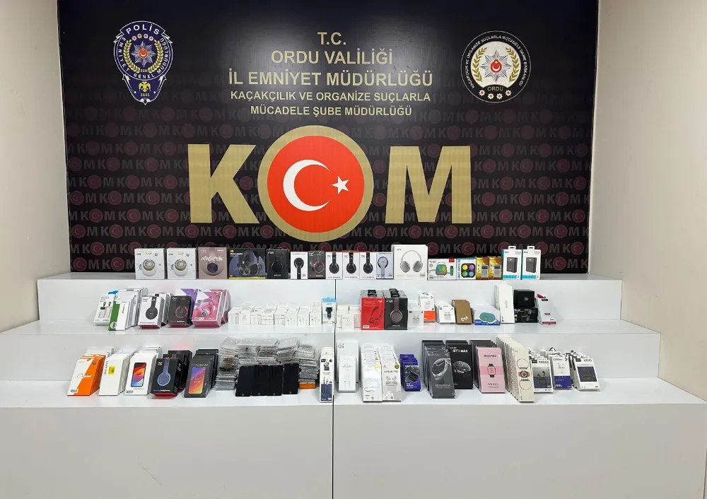 500 bin adet kaçak makaron ele geçirildi