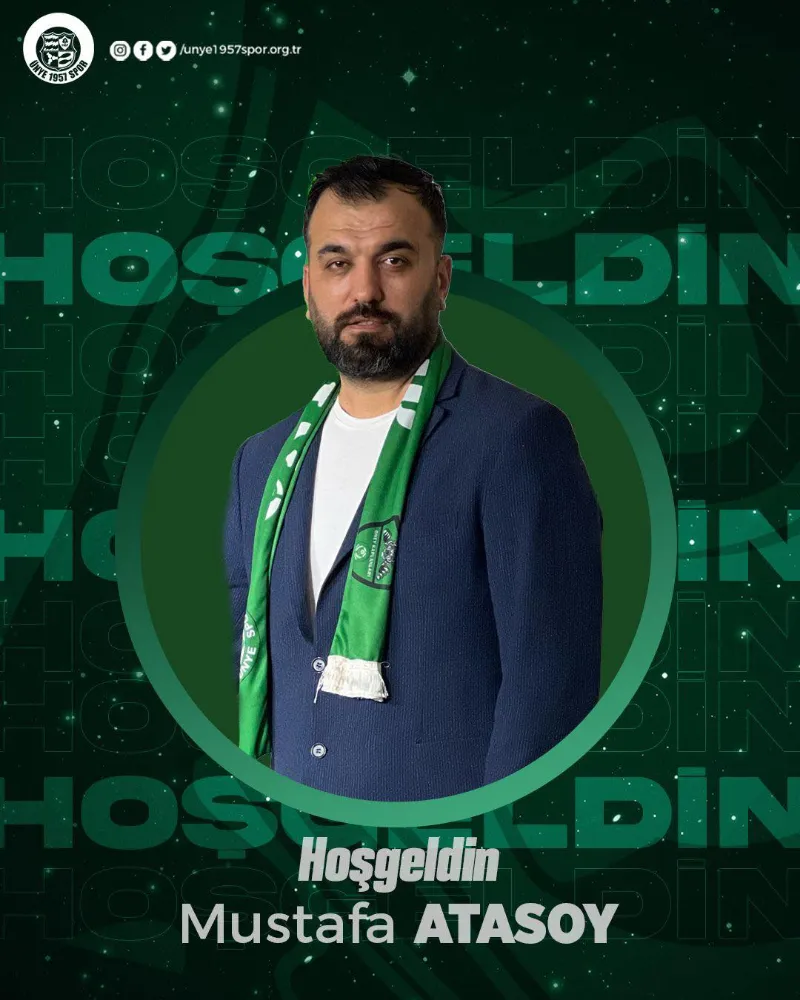 ÜNYE 1957 SPOR’UN YENİ TEKNİK DİREKTÖRÜ MUSTAFA ATASOY!