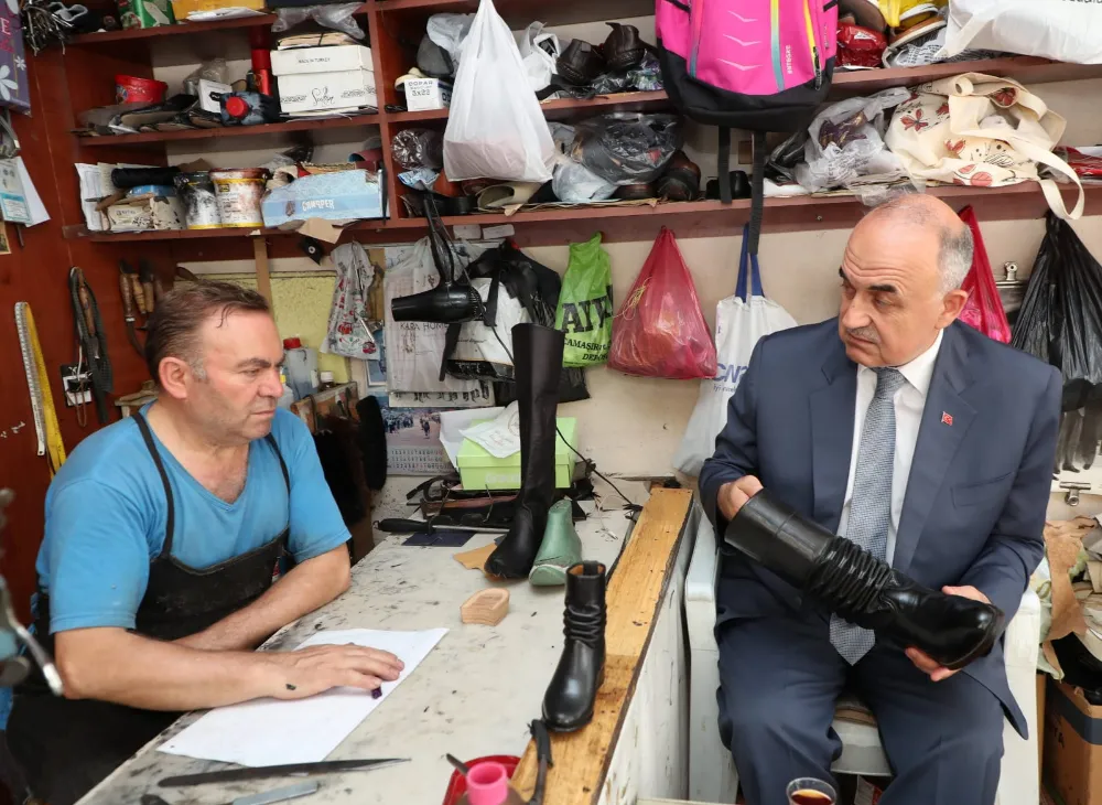 Vali Erol, El Sanatları Ustalarını Ziyaret Etti