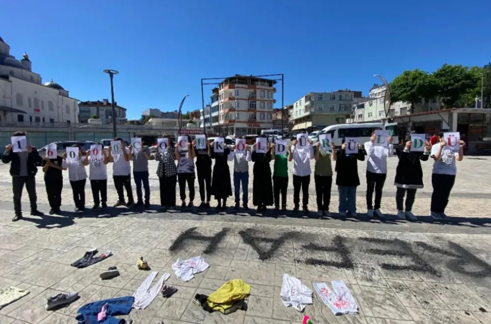 Filistin ve Doğu Türkistan için Çaybaşı’ndan çağrı yaptılar