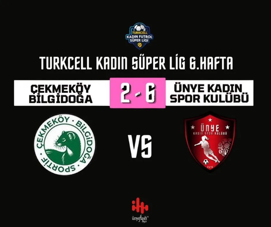 ÜNYE KADIN SPOR KULÜBÜ DEPLASMANDA MORAL BULDU
