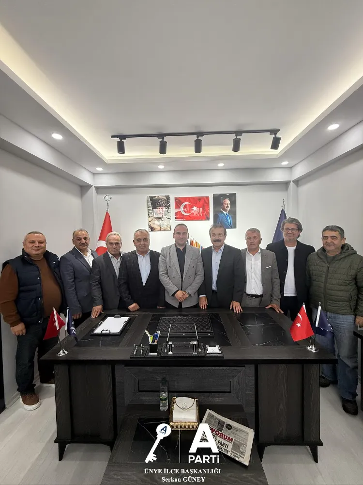 ÜNYE ESKİ BELEDİYE BAŞKANI ARPACIOĞLU’NDAN BAŞKAN GÜNEY’E ZİYARET…