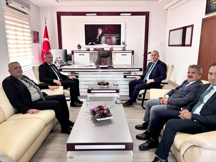 Müdür Alan, İlçe Milli Eğitim Müdürlerini ağırladı,