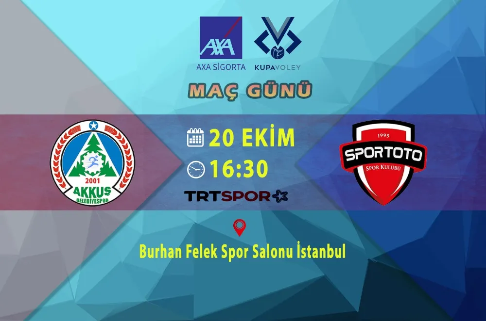 AKKUŞ BELEDİYESPOR, SPOR TOTO’YLA KARŞI KARŞIYA GELİYOR