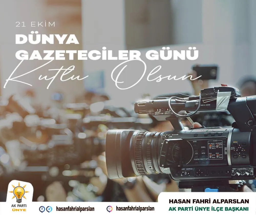 BAŞKAN ALPARSLAN, DÜNYA GAZETECİLER GÜNÜNÜ KUTLADI