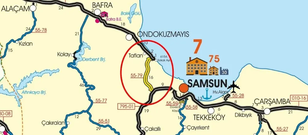 Samsun’a 15 Milyar TL’lik Batı Çevre Yolu Projesi Başlıyor