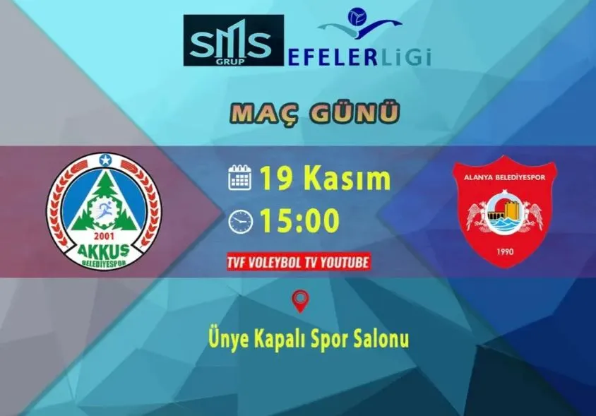 AKKUŞ BELEDİYESPOR, ALANYA BELEDİYESPOR’U AĞIRLIYOR