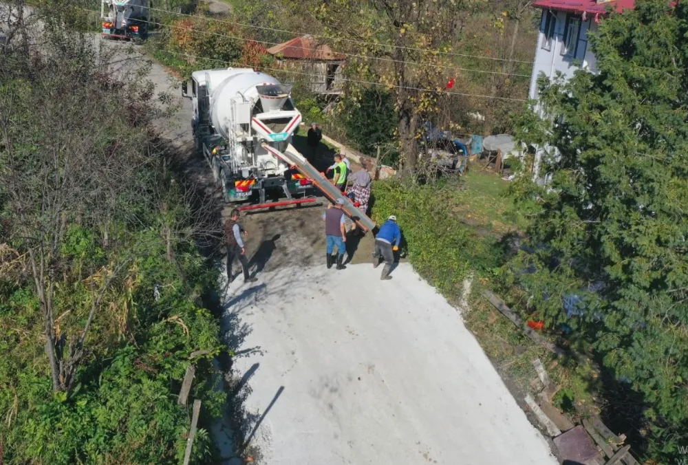 Ünye’de Yavi–İnkur Yolu Betonla Modernleşiyor
