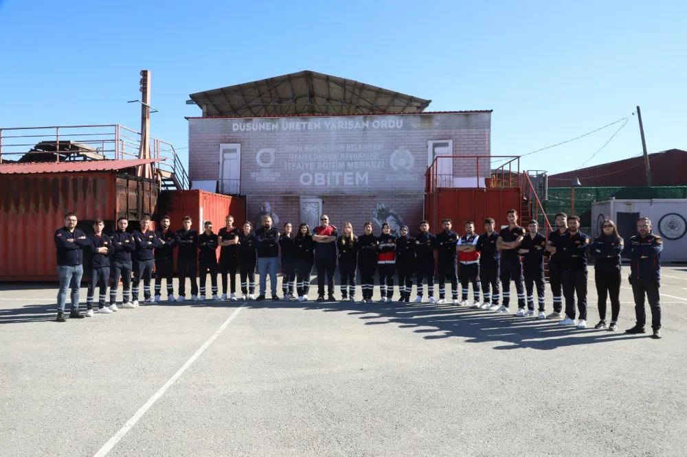 GELECEĞİN İTFAİYECİLERİNE ORDU İTFAİYESİ EĞİTİM VERİYOR