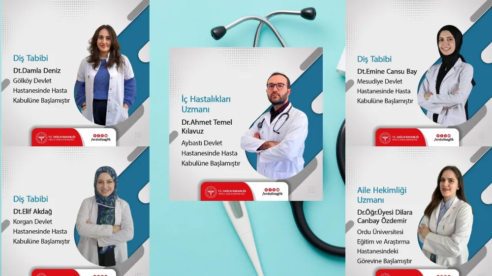 ORDU’YA 5 YENİ DOKTOR ATANDI