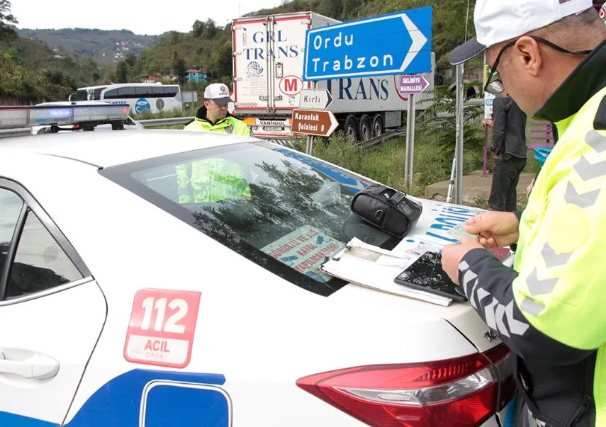 ORDU’DA 39 ARAÇ TRAFİKTEN MEN EDİLDİ