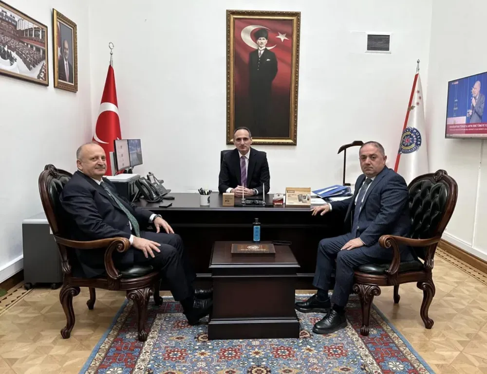 TBMM Koruma Daire Başkanlığı görevine atanan Ünyeli Murat Çelik’e  hayırlı olsun ziyareti