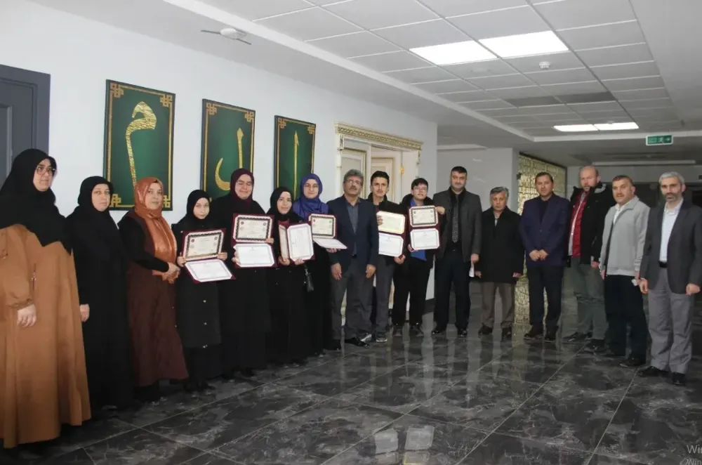 Ünye’de Hafızların Başarıları Belgelendi