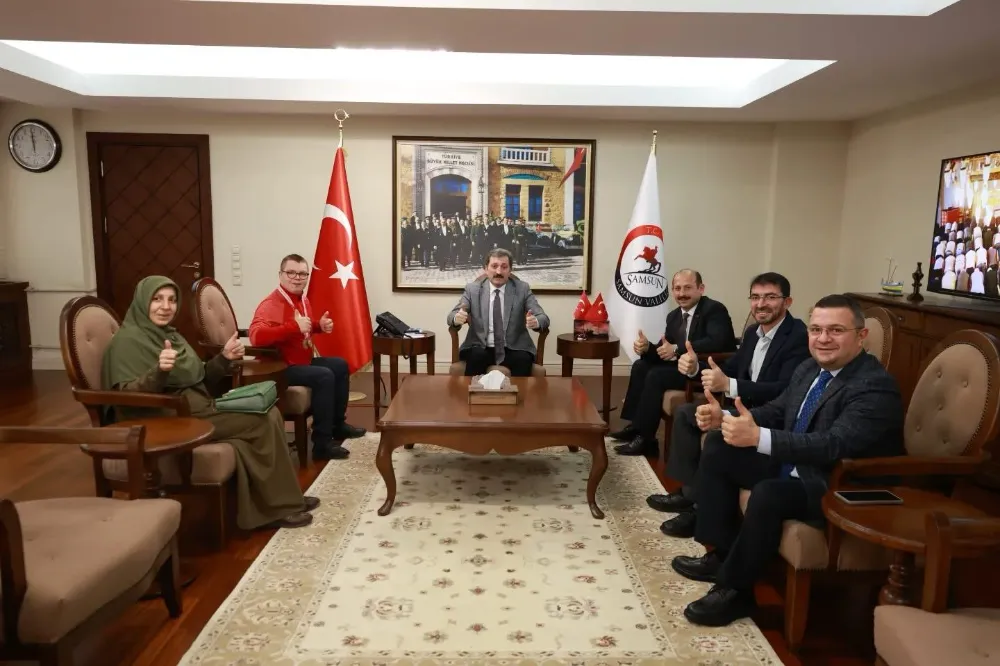 Şampiyon Sporcu Mustafa Nurullah Sürem’den Vali Orhan Tavlı’ya Ziyaret