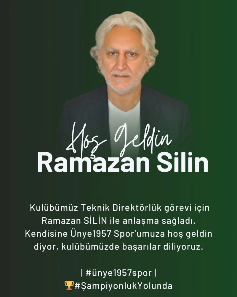 Ünye 1957 Spor, Teknik Direktör Ramazan Silin ile Anlaştı