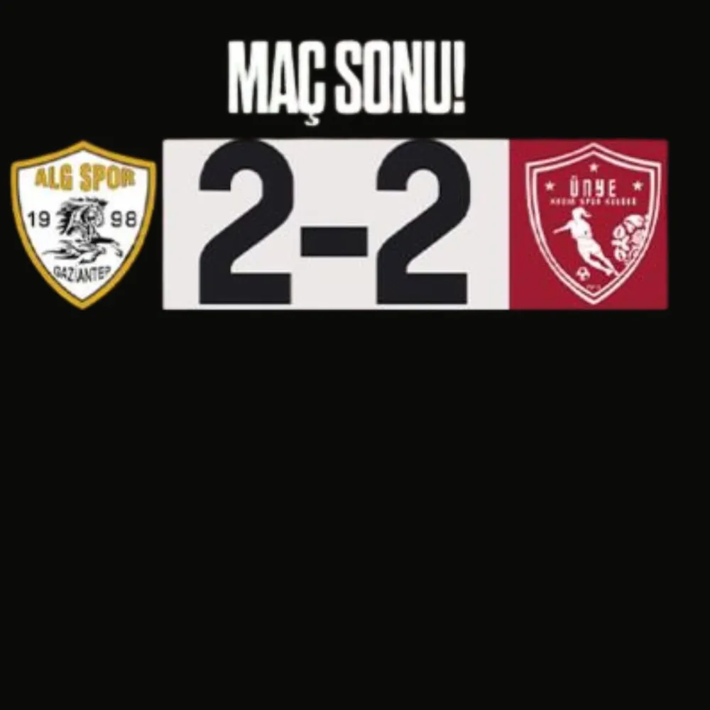 ÜNYE, ALG  KARŞISINDA PES ETMEDİ!