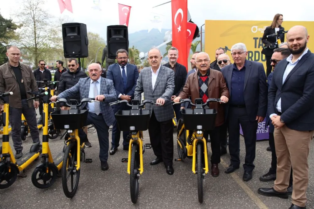 ORDU’DA ELEKTİRİKLİ SKUTER VE BİSİKLET DÖNEMİ BAŞLADI