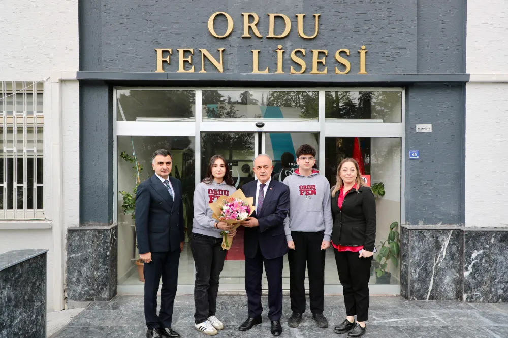 Vali Erol, PİSA’da Başarılı Olan Ordu Fen Lisesi Öğrencilerini Kutladı
