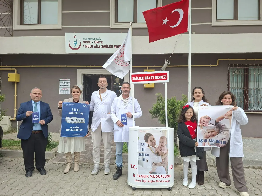 Ünye İlçe Sağlık Müdürlüğü’nden Dünya Aşı Haftası Etkinliği