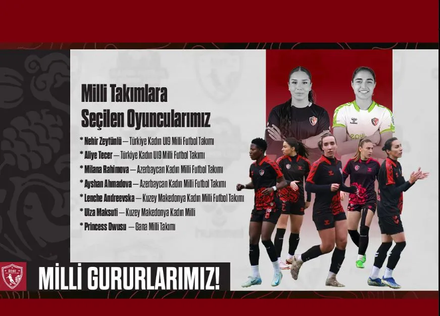 ÜNYE KADIN FUTBOL’DAN MİLLİ TAKIMLARA 7 İSİM!