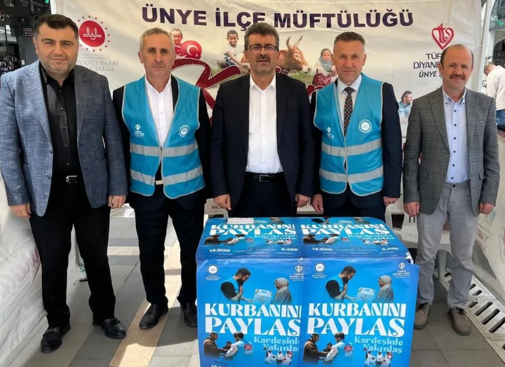 Ünye’de Vekâletle Kurban Stantları Hizmete Açıldı