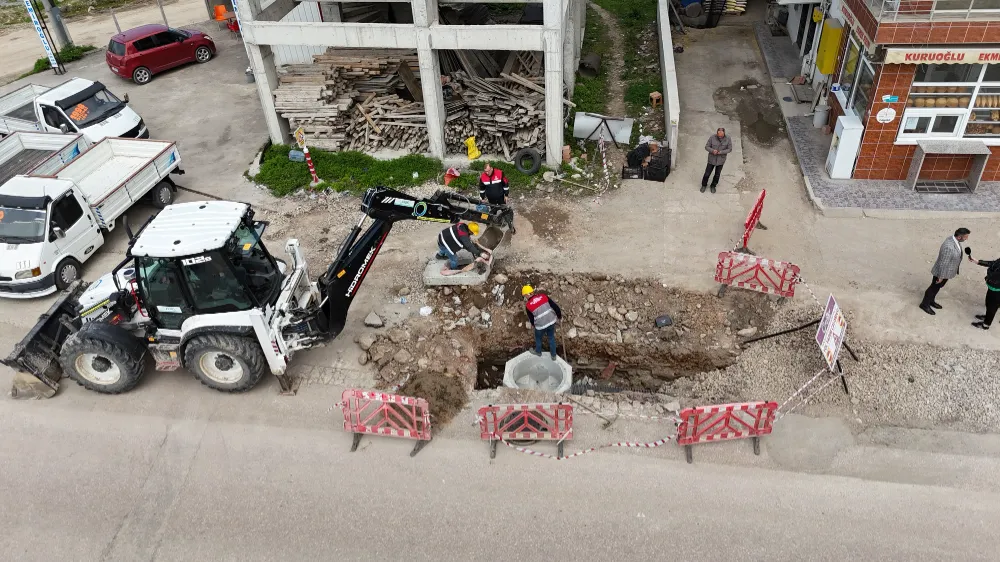 FATSA ATA CADDESİ’NİN YAĞMUR SUYU HATTI ÇALIŞMALARI TAMAMLANDI