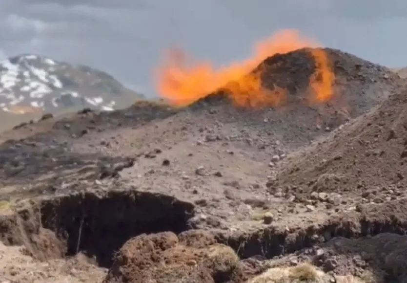 Ordu’ya Gaz Taşıyan Hat Alev Aldı