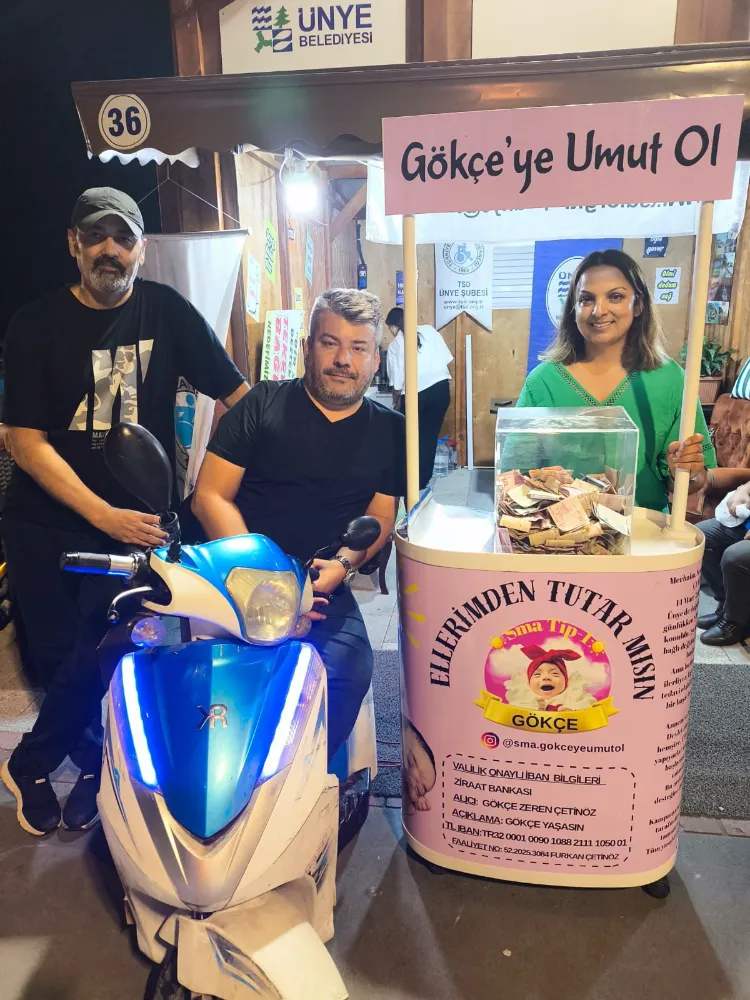 ÜNYE SAKATLAR DERNEĞİ’NDEN GÖKÇE BEBEĞE DESTEK