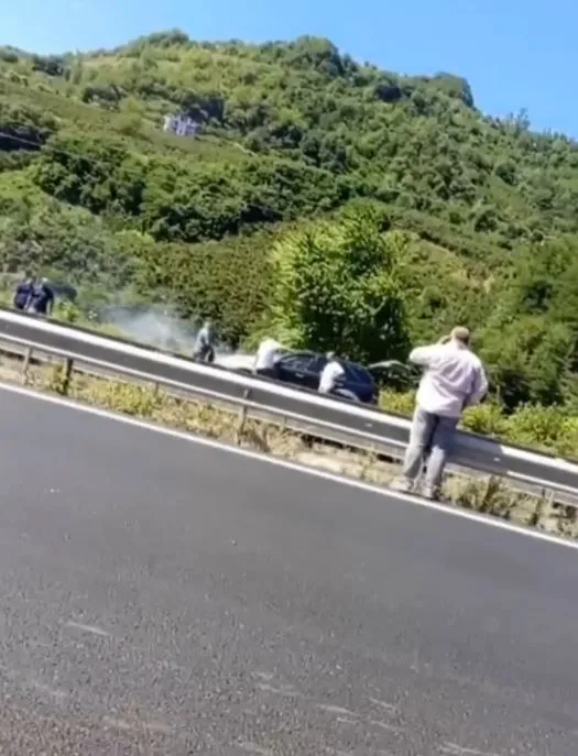 Ordu’da Araç Yangını Paniğe Neden Oldu