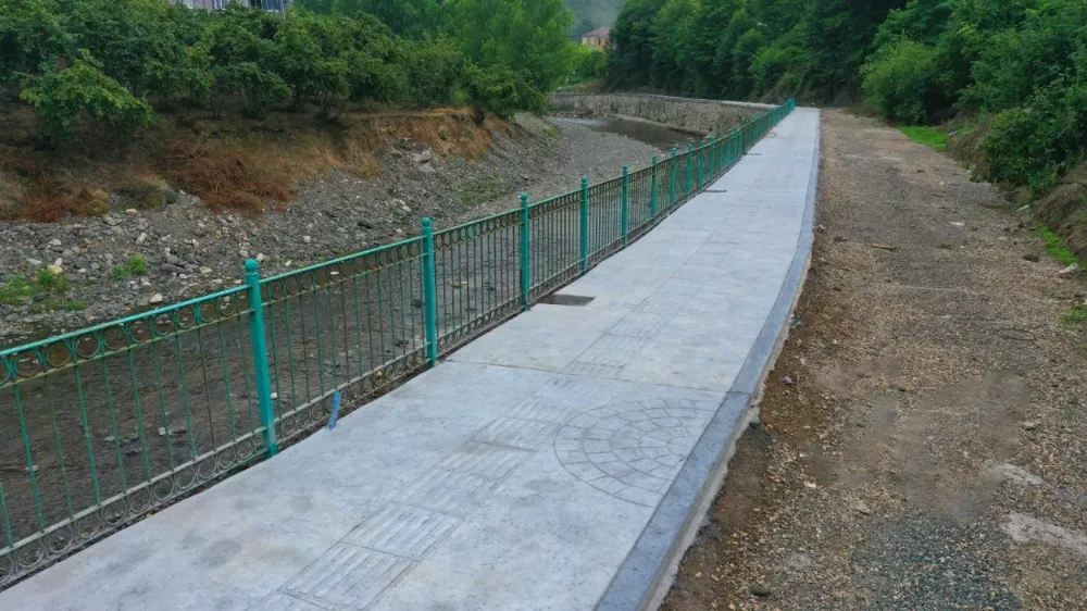 Fatsa Ilıca Mahallesi’nde bulunan Ilıca Irmağı yürüyüş yolu tamamlandı.