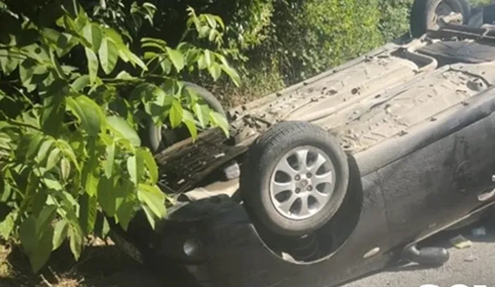 Samsun Tekkeköy’de Takla Atan Otomobilde 4 Kişi Yaralandı
