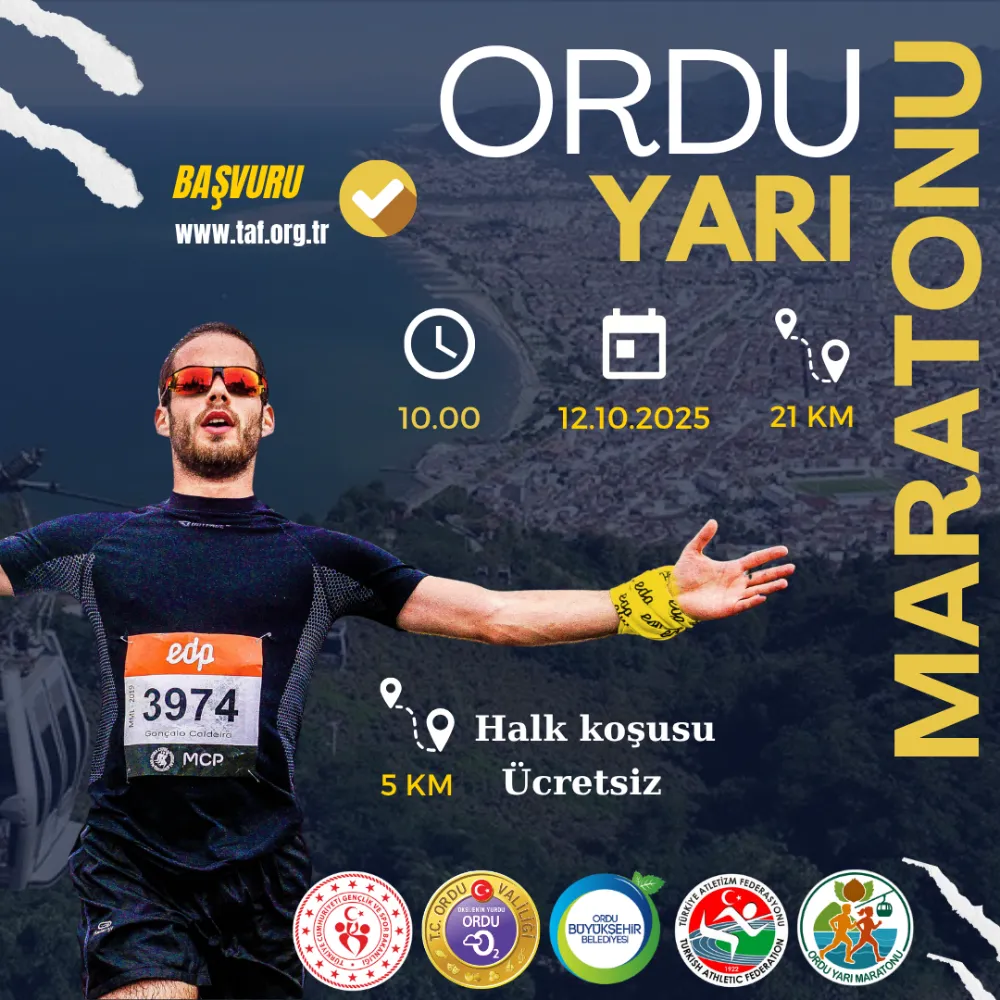 Ordu Yarı Maratonu ve Halk Koşusu İçin Kayıtlar Başladı