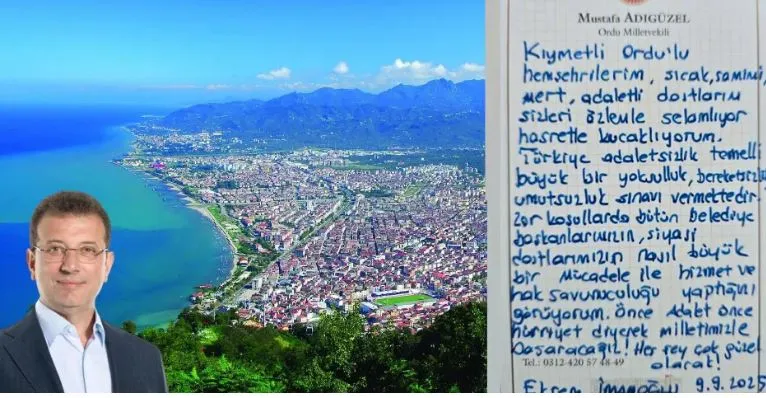 İMAMOĞLU’NDAN ORDULULARA MESAJ