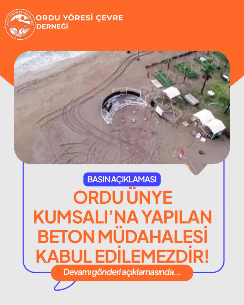 Ordu Yöresi Çevre Derneği’nden Yalı Projesine Tepki !
