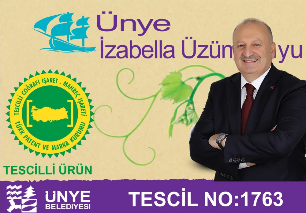 ÜNYE İZABELLA ÜZÜM SUYUNA COĞRAFİ TESCİL